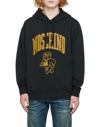 Moschino - Long-Sleeved Hooded Hoodie - Lyst