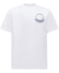 Moncler - Logo Printed Crewneck T-Shirt - Lyst