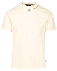 Moncler - Grenoble Logo Printed Crewneck T-Shirt - Lyst