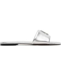 Marc Jacobs - Logo Flat Sandals - Lyst