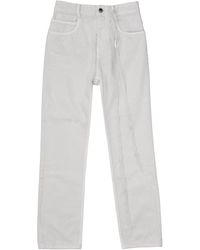 Ann Demeulemeester - Herme 5 Pockets Slim Fit Cropped Jeans - Lyst