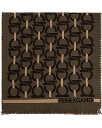 Ferragamo - Ferragamo Gancini Pattern Scarf - Lyst