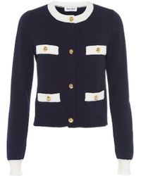 Miu Miu - Button-Up Long Sleeved Cardigan - Lyst