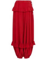 Chloé - Chloé Fluid Ruffle Detailed Pants - Lyst
