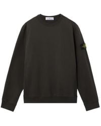 Stone Island - Logo Patch Crewneck Sweatshirt - Lyst