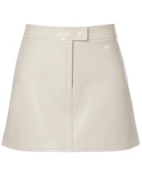 Courreges - Reedition Faux Leather Miniskirt - Lyst