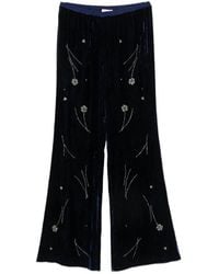 forte_forte - Elastic-Waist Casual Trousers - Lyst
