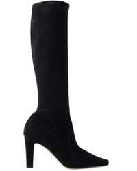 Manolo Blahnik - Pavisco 90 Suede Knee Boots - Lyst