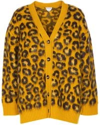 Bottega Veneta - Animalier Cardigan - Lyst