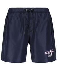 Iceberg - Logo Drawstring Swim Shorts - Lyst
