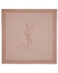 Saint Laurent - Cassandre Square Scarf - Lyst