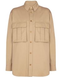 Balmain - Safari Collared Long-Sleeve Shirt - Lyst