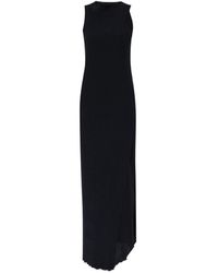 MM6 by Maison Margiela - Asymmetric Draped Knitted Dress - Lyst