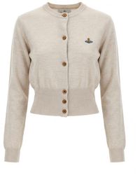 Vivienne Westwood - Bea Logo-Embroidery Cardigan - Lyst