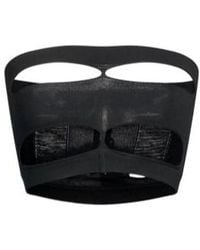Rick Owens - Solid Color Wool Strapless Top - Lyst