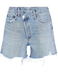 Agolde - Denim Shorts With Multiple Pockets - Lyst