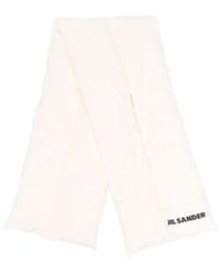 Jil Sander - Logo Patch Wraparound Padded Scarf - Lyst