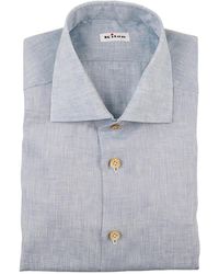 Kiton - Slub-Texture Spread-Collar Shirt - Lyst