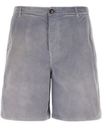 Prada - Gabardine Bermuda Shorts - Lyst