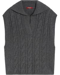 Max Mara - Wool And Cashmere Gilet - Lyst