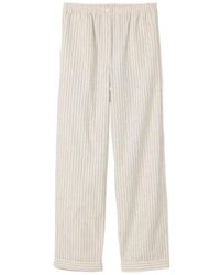 Miu Miu - Striped Straight Leg Pants - Lyst
