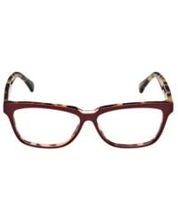 Max Mara - Rectangular Frame Glasses - Lyst
