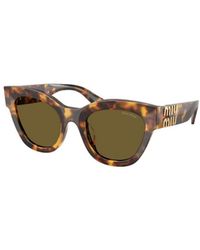Miu Miu - Eyewear Square Frame Full Rim Sunglasses - Lyst