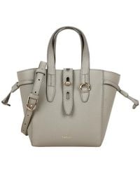 Furla - Net Logo Printed Mini Tote Bag - Lyst