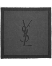 Saint Laurent - Raw Edge Scarf - Lyst