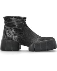 DIESEL - D-Tex Platform Ankle Boots - Lyst