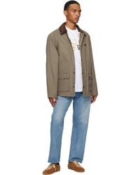 Moschino - Khaki Cotton Diagonal Jacket - Lyst