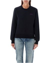A.P.C. - Logo Printed Crewneck Sweatshirt - Lyst