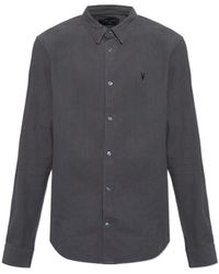 AllSaints - Tailored Button-Up Shirt - Lyst