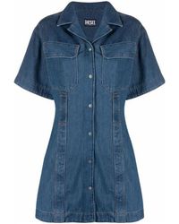 DIESEL - De-Amabel-Sp Denim Shirt Dress - Lyst