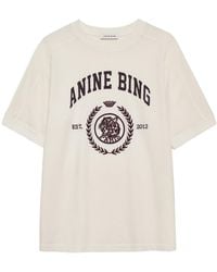 Anine Bing - Jaylin Logo-Print T-Shirt - Lyst