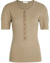 Lemaire - Round Neck Short-Sleeved Top - Lyst