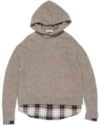 Acne Studios - Layered Hoodie - Lyst