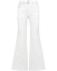Sacai - Low-Rise Flared Jeans - Lyst