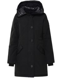 Canada Goose - Hooded Logo-Patch Coat - Lyst