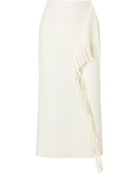 Lanvin - Fringed Skirt - Lyst