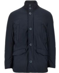Herno - Long-Sleeved Button-Up Coat - Lyst