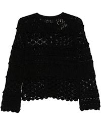 Semicouture - Crochet Cardigan - Lyst