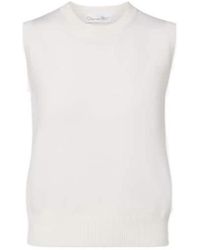 Oscar de la Renta - Virgin Wool Sweater Vest - Lyst