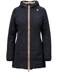 K-Way - Reversible Logo Coat - Lyst