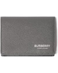 Burberry - Logo Printed Bi-Fold Wallet - Lyst