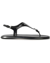 Prada - Logo Sandals - Lyst