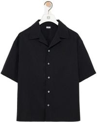 Loewe - Short-Sleeve Wool Shirt - Lyst