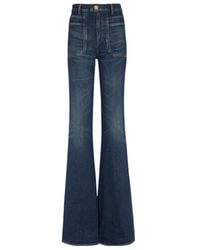Balmain - Belt-Looped Flared Jeans - Lyst