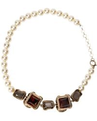 Weekend by Maxmara - Afresia Bead-Embellished Crystal-Embellished Necklace - Lyst
