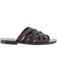 Brunello Cucinelli - Woven Flat Sandals - Lyst
